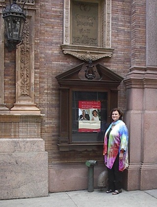 Carol Worthey at Carnegie Hall (photo by Ray Korns)