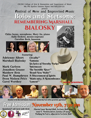 Bialosky Concert Flyer