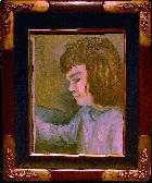 Carol Worthey at
          RISD [ age 6 ] - artist unknown