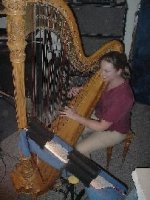 Elaine Litster, harp (photo by Ray Korns)