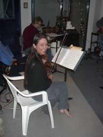 Candy Girard, Fiddle (photo by Ray Korns)