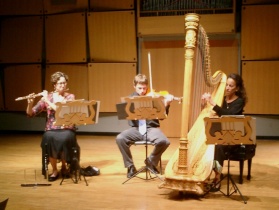The Debussy Trio - Angela Wiegand, David Walther, Marcia Dickstein (photo by Ray Korns)