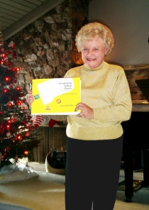 Deon Nielsen Price with her new edition (photo by Ray Korns)