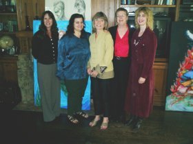 Alex Shapiro / Carol Worthey / Adrienne Albert / Sister Celia / Mary Lou Newmark (photo by Ray Korns)