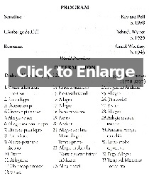 Distinguished Alumni Recital Program