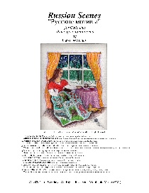 Russian Scenes - Score Cover