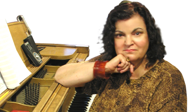 Carol Worthey, Composer in her Canyon Studio